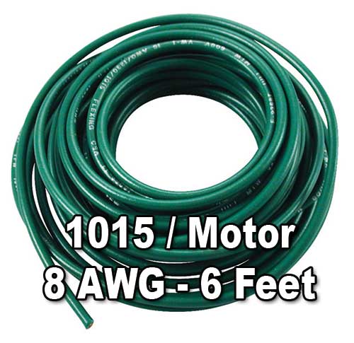 1015 Motor Wire, 8 AWG, 6 Ft Cut 1015 Motor Wire, 8 AWG, 6 Ft Cut