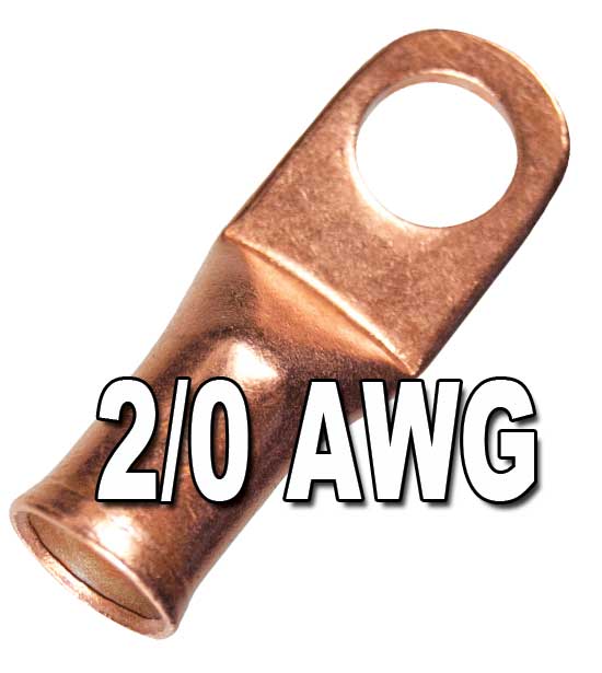 H.D. Seamless Copper Lugs with Flared Ends