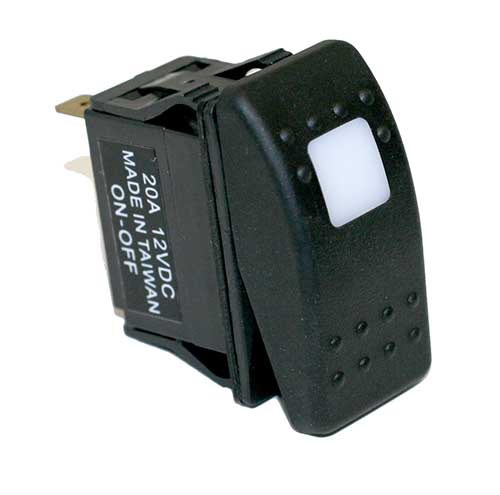 JR Products 13815 Lens 12V Lamp Water Resistant SPST On/Off Switch 
