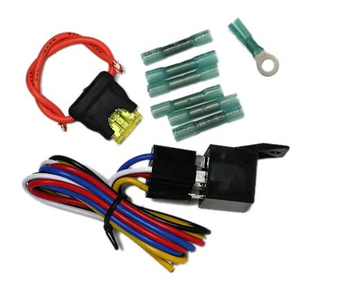2843F Relay Installation Kit with Pigtail, Fuse Holder, and Terminals 2843F Relay Installation Kit with Pigtail, Fuse Holder, and Terminals
