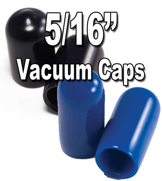 90pcs  KIT 1/8 3/16 1/4 5/16 9/32 3/8" Rubber Vacuum Caps Assortment 