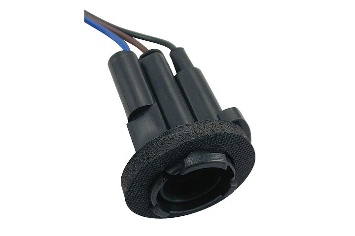 3-Wire GM Double Contact Park, Stop, Tail & Turn Light Socket.