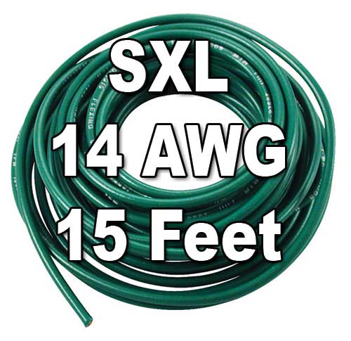 14 AWG Marine Wire -Tinned Copper Primary Boat Cable Red Made in The USA Available in Black Green and White Yellow