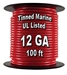 Tinned Marine Wire, 12 GA, 100 Ft Spool - 620zz