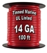 Tinned Marine Wire, 14 GA, 100 Ft Spool - 640zz