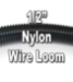 1/2" Diameter NYLON Split Wire Loom Flex-Guard Convoluted Tubing  - 