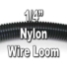 1/4" Diameter NYLON Split Wire Loom Flex-Guard Convoluted Tubing - 