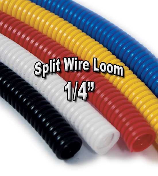1/4 Inch Wire Loom - Split
