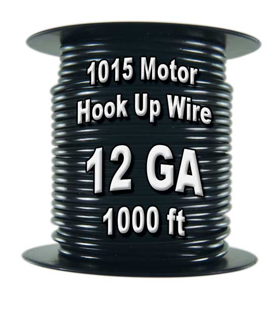  1015 Motor Wire, 12 AWG, 1,000 Ft. Spool
