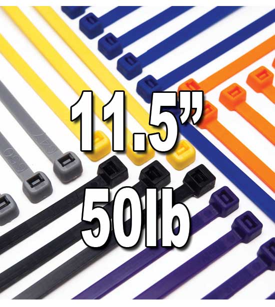 Cable Ties-Nylon 11.5 inch Other names Wire Ties • Zip Ties • Quick Ties • Wire Wraps • Tie Wraps