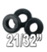 21/32" Grommets