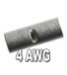 H.D. Seamless Tin-Plated Copper Butt Connectors 4 AWG