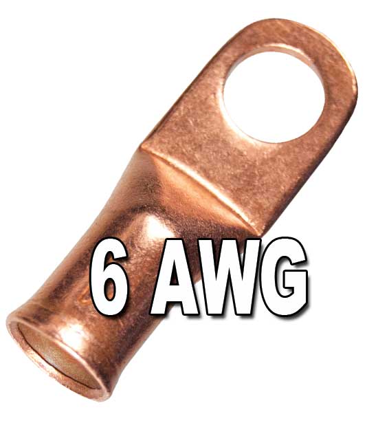 H.D. Seamless Copper Lugs with Flared Ends