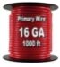 Automotive Primary Wire, 16 AWG, 1,000 Ft. Spool