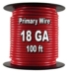 Automotive Primary Wire, 18 AWG, 100 Ft. Spool