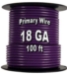 Automotive Primary Wire, 18 AWG, 100 Ft. Spool