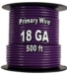 Automotive Primary Wire, 18 AWG, 500 Ft. Spool