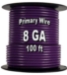 Automotive Primary Wire, 8 AWG, 100 Ft Spool