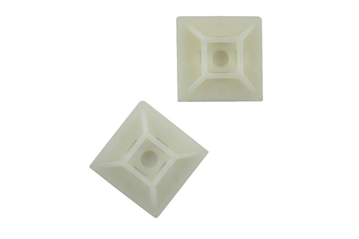 4-Way Cable Tie Mounts - Nylon natural 