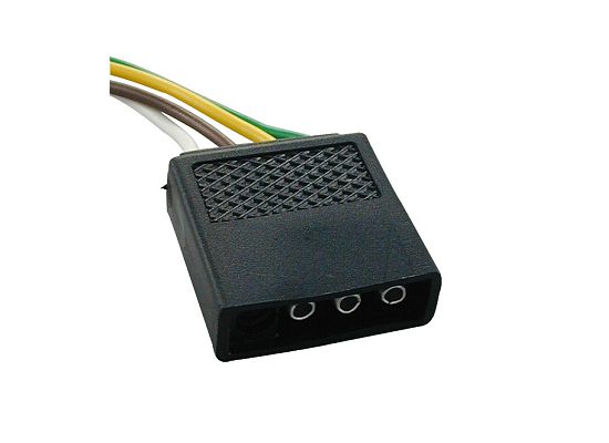 4-Way Flat Molded Male Trailer Connector with Polarized Plugs.