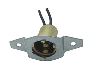 2-Wire Universal Double Contact Back-Up, Park, Stop, Tail & Turn Light Socket w/ Offset ‘Screw Type’ Mounting Plate.