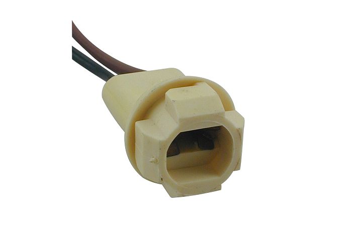 2-Wire Chrysler, Ford & GM Double Contact Front, Rear, Side Marker & License Plate Light Socket.
