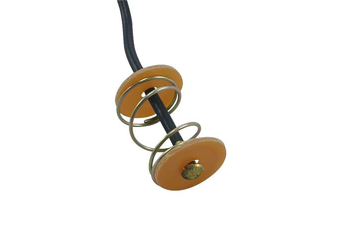 1-Wire Universal Single Contact Light Socket Base w/ Fiber Washers & Tension Spring