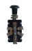 JT&T (2691F) - 16 AMP @ 12 Volt Universal Heavy Duty Off/On/On Fused Push-Pull Switch with 1/2" Mounting Stem, 1 Pc. - 2691F
