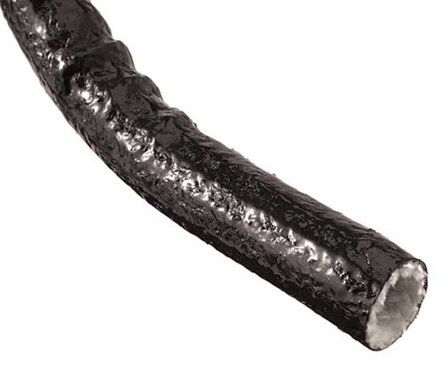 Black Silicone Coated Fiberglass Sleeving OR Fire Flex.