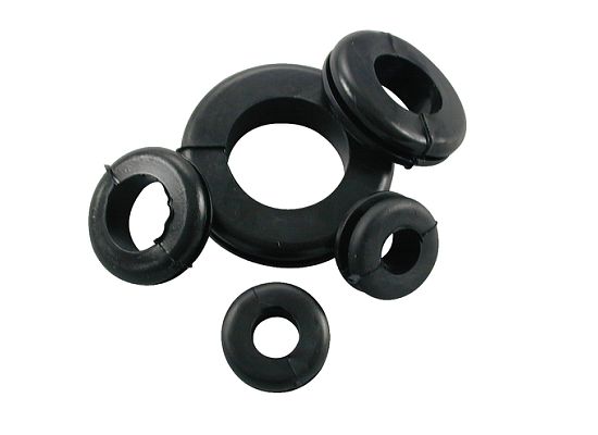 9 Pcs. Assorted Black Grommet 