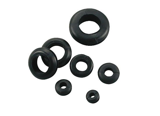 15 Pcs. Assorted Black Grommets
