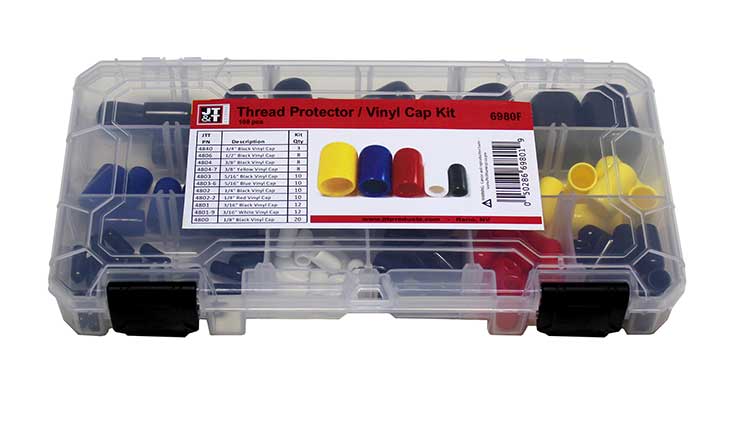 JT&T (6980F) - Thread Protector / Vinyl Cap Assortment Kit (108 pcs)