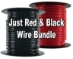 Just Red & Black Wire Bundle - Automotive Primary Wire - 50/100 Ft Spools - 6900-10LC