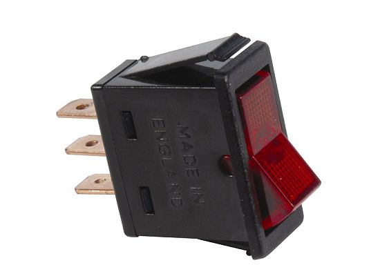 Rectangular Rocker Switch A320 20 AMP @ 12 Volt S.P.S.T. Illuminated Rectangular Rocker Switches